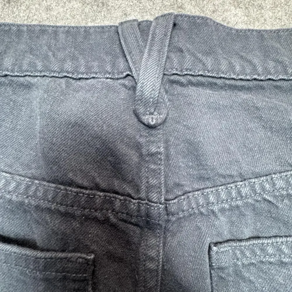 J.Crew Jeans Mens 31x25 Gray Wide Leg Denim Casual Pants Charcoal y2k Baggy